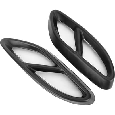 2 stuks roestvrij staal achter uitlaatpijp ventilatieopening afdekking sierlijst past voor Mercedes Benz C-klasse black