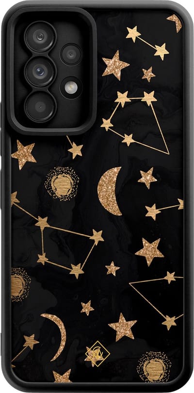 Casimoda® hoesje - Geschikt voor Samsung Galaxy A52 5G - Constellations - Zwart TPU Backcover - Geen opdruk - Zwart