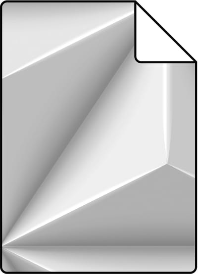 Proefstaal Origin Wallcoverings behang grafisch 3D motief lichtgrijs - 26,5 x 21 cm - 347815-S