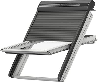 Velux Elektrisch Rolluik - Ssl Sk06 0000s - Zonne Energie - Aluminium - 114 X 118 Cm
