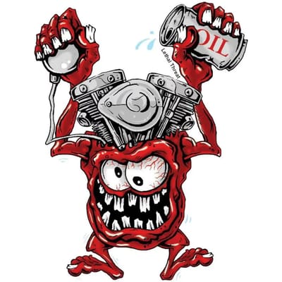 Motorfiets stickers Lethal Threat Mini V-twin Monster