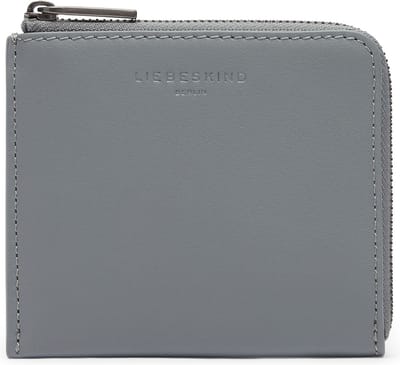 LIEBESKIND BERLIN Leren Kaarthoes Lou Calf Optic Nino Purse Grigio Grijs