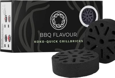 BBQ Flavour Houtskool - Quick Koko - Grillbricks - Kokos - Coconut - 4 Stuks - Binnen 5 Minuten Klaar - Shichirin