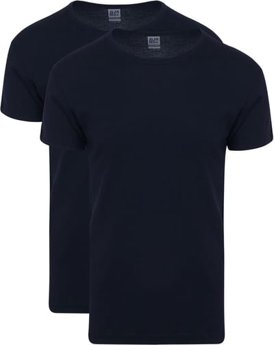 Alan Red Copenhagen T-shirt O-Hals Donkerblauw (navy) 2-Pack - Maat S - Heren - Basic T-shirt