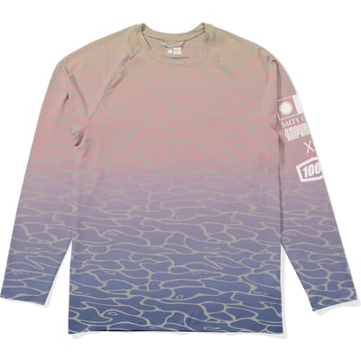 Salty Crew Ripples Uv Crew Sun Protect Rash Guard Met Lange Mouwen Blauw L Man