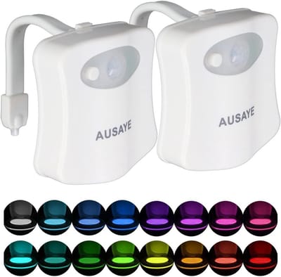 Nachtlampje voor Toilet met Bewegingssensor en 16 Kleuren - 2 Stuks
