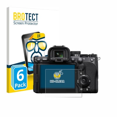 BROTECT - Screenprotector voor Sony Alpha 7 V (ILCE-7M5) - Folie Beschermfolie transparant 6 Stuks