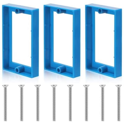 3x Elektrische Stopcontactverlengers - 1,3 cm Stopcontactdoosverlengers