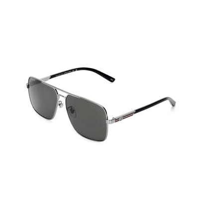 Lunettes de soleil rectangulaires décorées de motifs latéraux Gucci Lunettes de soleil homme GG1289S-001 Dust Bag+Eyeglass Case (Random Color)