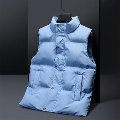 Lege versie plus katoenen vest voor de herfst en winter, herenvest met opstaande kraag, grote maat, effen kleur, jasje voor koppels, paardenclip, dames 8XL gray