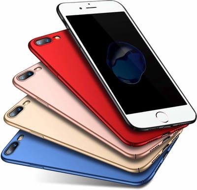 ShieldCase Ultra thin telefoonhoesje geschikt voor Apple iPhone 8 Plus / 7 Plus case - beschermhoes - extreem dun design - goud