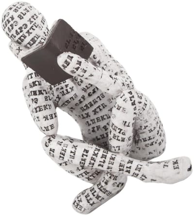 Dailygoods- Beeldje Lezende Vrouw - Decoratieve Beeldjes - Ornamenten voor Boekenplank - Hars Standbeeld - Innovatieve Decoratie - Hoogwaardige Kwaliteit