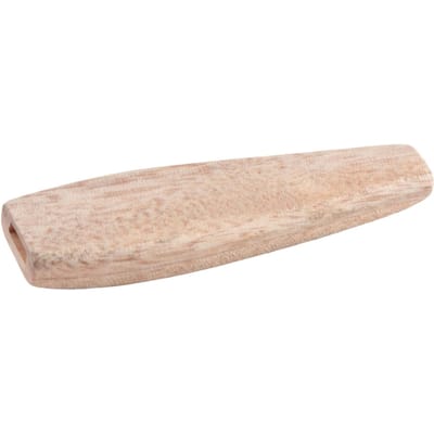 Kazoo Fluit Esdoornhout Fluit Muzikaal Blaasinstrument met Membraan voor Spelen beige