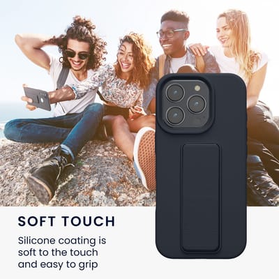 kwmobile back cover voor smartphone - geschikt voor Apple iPhone 16 Pro - 1x beschermhoesje van kunststof - In bosbesblauw
