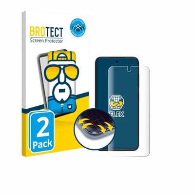 BROTECT - Screenprotector voor ZTE Blade V70 Vita - Folie Beschermfolie transparant volledig dekking - 2 Stuks