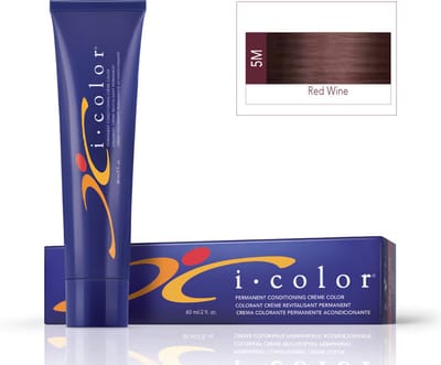 ISO i color Permanent Conditioning Crème Color 60ml 5M (5.6)Dark Red Wine