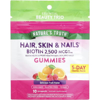 Nature's Truth, Haar, Huid en Nagels, Heerlijke Fruitsmaken, 10 Gummibeertjes