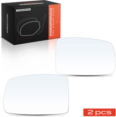 Frankberg 2x Buitenspiegelglas Voor Links Rechts voor Fiat