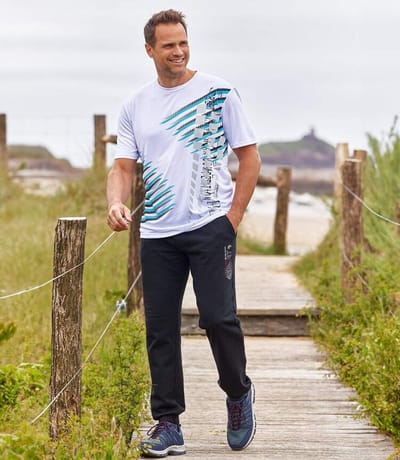 ATLAS FOR MEN - Set van 3 graphic sport T-shirts - Heren - Verkrijgbaar in grote maten - 4XL