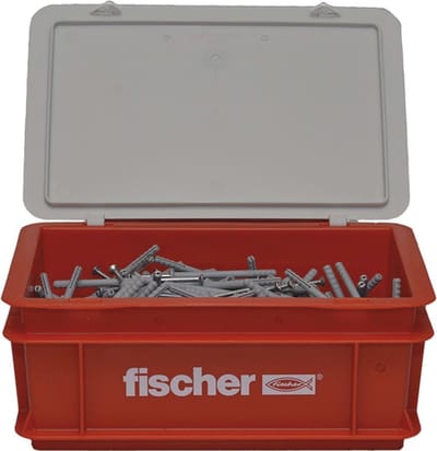 Fischer Nagelschroevenset met pluggen 300 st N6x80