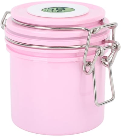 Dailygoods- Wimperlijmopslagtank 250 Ml - Verzegelde Lekvrije Potcontainer - Thermometer/Hygrometer - Lange Lijmlevensduur - Vocht- en Luchtbescherming - Optimale Opslagomgeving - Lijmopslag