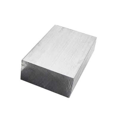 Aluminium Blokplaat - Metaal Vierkant - Constructie Materiaal - Hoge Corrosieweerstand - 500 mm Lengte - Ongekleurd