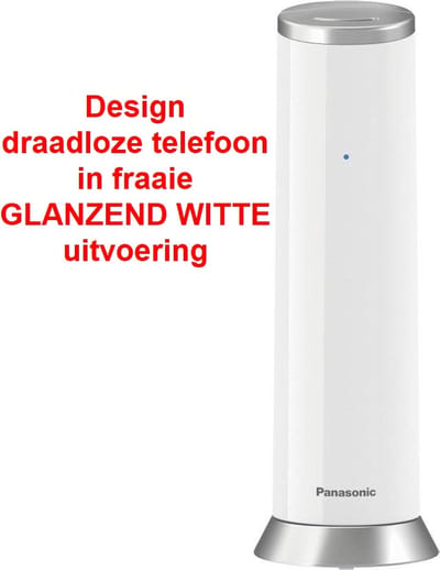 Panasonic KX-TGK220GW Design draadloze telefoon - GLANZEND wit - Beantwoorder - DECT