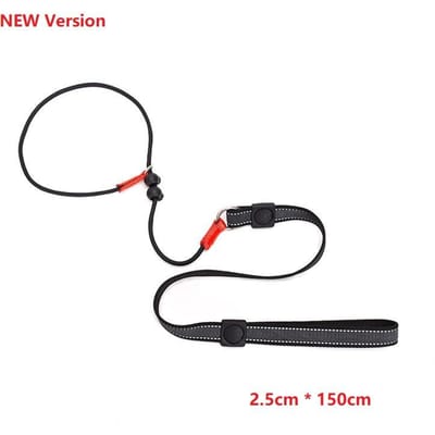 Trainingshond Verstikkings Touw Lijn 2-in-1 Lijn Halsband 150cm P-vormige Ketting Slip Lijn Controle Lijn voor Kleine Grote Wedstrijdhonden 150cm