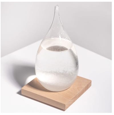 L’expressionist Weerstation met Stormglas voor Weersvoorspelling en Decoratie | Weather Predictor - Storm Glass XL 22x11.5cm