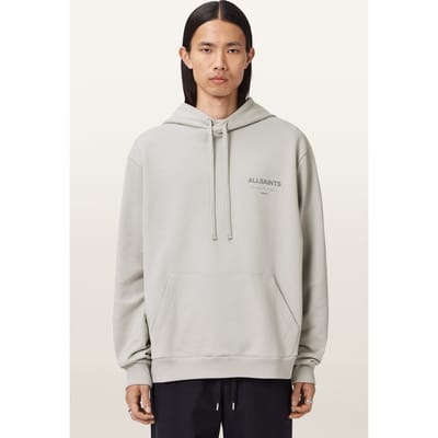 AllSaints Future Oth Hoody Carbon Grey Taglia: S | Felpe con cappuccio Outlet | Uomo | Grigio