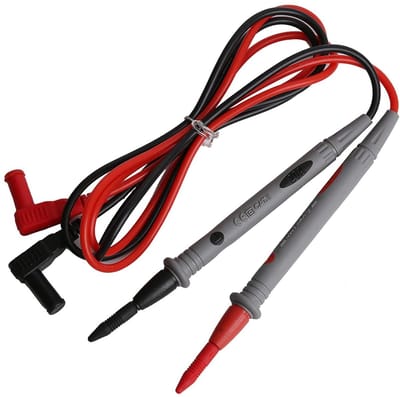 Multimeter Meetsnoeren - Testkabels - Elektrisch Testen - Antivries Siliconen - 20A 1000V - Zwart Rood
