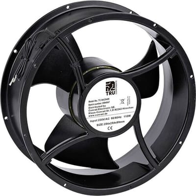 TRU COMPONENTS TC-NA25489 Axiaalventilator 230 V/AC 1528 m³/h (l x b x h) 254 x 254 x 89 mm
