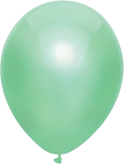 Haza Original Ballonnen Metallic 100 Stuks Mintgroen