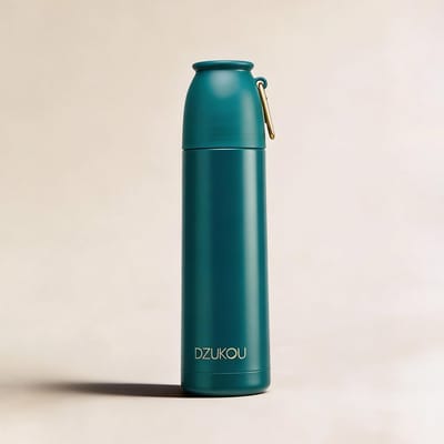 Dzukou Umium - Thermosfles - RVS - 500 ml - Groen - Lekvrij