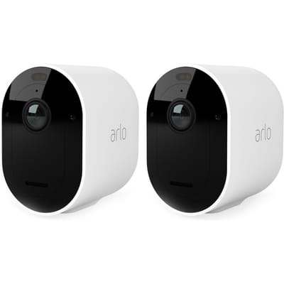 Arlo Pro 5 2K+ draadloze beveiligingscamera voor buiten - 2 IP-Camera's, wit