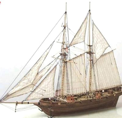 Allecto - Houten zeilboot - Modelbouwset - Eenvoudig te monteren - Decoratie - Speelgoed voor kinderen en volwassenen - Uniek knutselproject