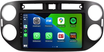 CarPlay autoradio geschikt voor Volkswagen Tiguan | 2007 t/m 2015 | Android 13 | Draadloos Apple CarPlay & Android Auto | 2GB + 32GB | 8-Core processor | Davilon | 2025 model | 2007 2008 2009 2010 2011 2012 2013 2014 2015 | Bluetooth & Wifi