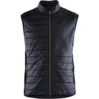 Blaklader Gevoerde bodywarmer 3863-2030 - Zwart/High Vis Geel - 4XL