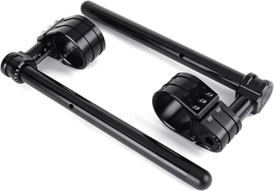 Stuurverhogers Motor - Verstelbare Riser - Verbeter Rijcomfort - CNC Aluminium - 22mm - Zwart