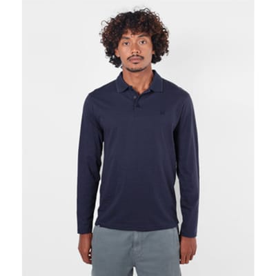 Polo Shirt Lange Mouw Oxbow Polo met lange mouwen NAVAL