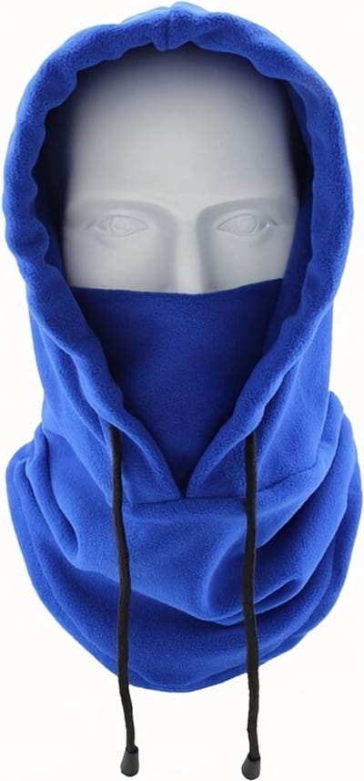 Nivard Nekwarmer - Heren - Dames - Fleece - Motor - Bandana - Masker - Colsjaal - Winter - Sjaal - Gewatteerd - Skiën - Hoodie - Blauw