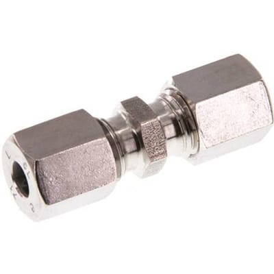 6L RVS Rechte Snijring Koppeling 315 Bar DIN 2353