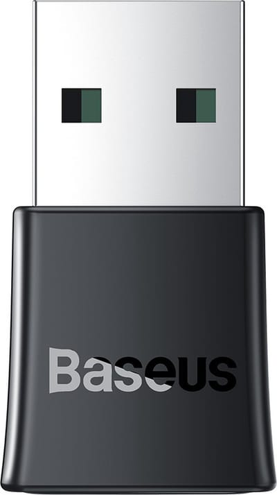 Baseus BA07 Draadloze USB Bluetooth Adapter - Bluetooth 5.3 - Bereik tot 20 m - Windows 8.1 / 10 / 11 - Zwart
