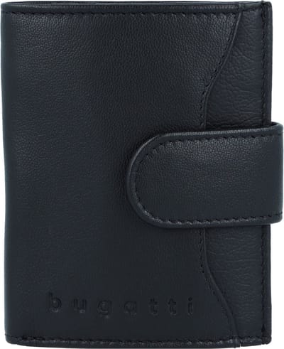 Bugatti Secure Smart Wallet RFID Leather 8 cm - Jongens - Staand formaat - schwarz