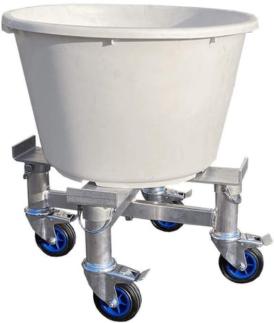 Metselkuiptrolley - Metselkuip Trolley - Metselwerk Transport - Geheel Inklapbaar - 90 Liter Kuip
