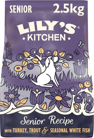 Lily's Kitchen Full Grain Free Dry Older Dog Food Turkey & Trout 2.5kg