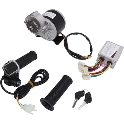 Moteur Électrique 36V 500W à Réduction d'Engrenages 13T Accélérateur Poignée Vélo Électrique 36V Contrôleur de Vélo Scooter Électrique gray