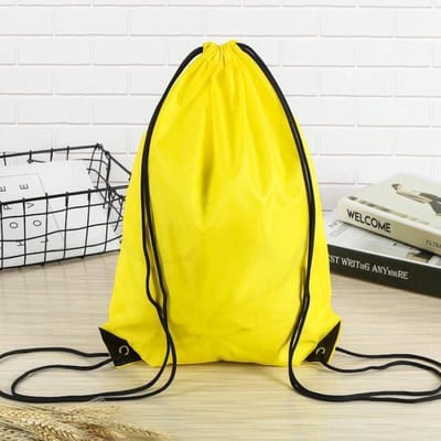 Jumada's Gele Gymtas Basic | Rugtas | Zwemtas | Sporttasje met Rijgkoord | Geel