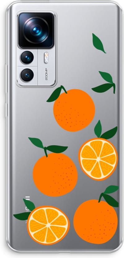 Case Company® - Hoesje geschikt voor Xiaomi 12T Pro hoesje - Will you be my clementine - Soft Cover Telefoonhoesje - Bescherming aan alle Kanten en Schermrand