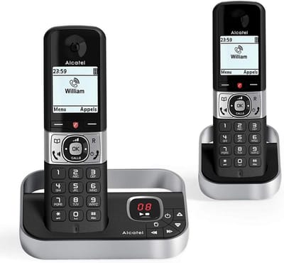 Duo Draadloze DECT Telefoon met Premium Oproepblokkering en Extra Hoorn